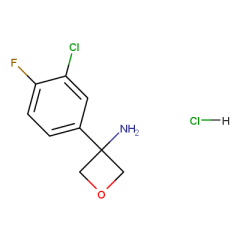 3-(3-chloro-4-fluorophenyl)oxetan-3-amine hydrochloride