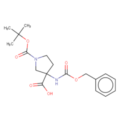 3-(((benzyloxy)carbonyl)amino)-1-(tert-butoxycarbonyl)pyrrolidine-3-carboxylic acid