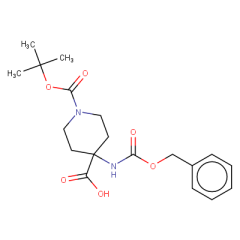4-(((benzyloxy)carbonyl)amino)-1-(tert-butoxycarbonyl)piperidine-4-carboxylic acid