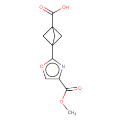 3-(4-(methoxycarbonyl)oxazol-2-yl)bicyclo[1.1.1]pentane-1-carboxylic acid