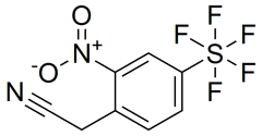 (2-Nitro-4-(pentafluorosulfanyl)phenyl)acetonitrile