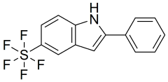 2-phenyl-5-pentafluorosulfanyl-1H-indole