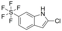 2-chloro-6-pentafluorosulfanyl-1H-indole