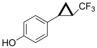(+/-)-4-(trans-2-(trifluoromethyl)cyclopropyl)phenol