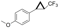 (+/-)-1-methoxy-4-(trans-2-(trifluoromethyl)cyclopropyl)benzene