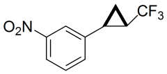 (+/-)-1-nitro-3-(trans-2-(trifluoromethyl)cyclopropyl)benzene