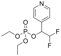 2,2-difluoro-1-(pyridin-4-yl)ethyl diethyl phosphate