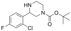 tert-butyl 3-(2-chloro-4-fluorophenyl)piperazine-1-carboxylate