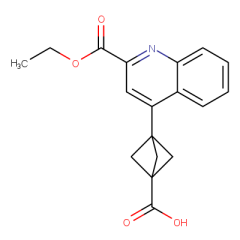3-(2-(ethoxycarbonyl)quinolin-4-yl)bicyclo[1.1.1]pentane-1-carboxylic acid