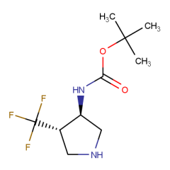 tert-butyl N-[trans-4-(trifluoromethyl)pyrrolidin-3-yl]carbamate