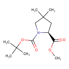 1-tert-butyl 2-methyl (2S)-4,4-dimethylpyrrolidine-1,2-dicarboxylate