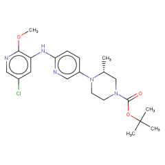 tert-butyl (3R)-4-{6-[(5-chloro-2-methoxypyridin-3-yl)amino]pyridin-3-yl}-3-methylpiperazine-1-carboxylate