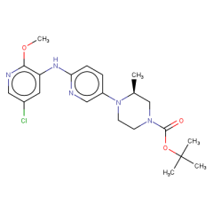 tert-butyl (3S)-4-{6-[(5-chloro-2-methoxypyridin-3-yl)amino]pyridin-3-yl}-3-methylpiperazine-1-carboxylate