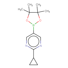 2-cyclopropyl-5-(tetramethyl-1,3,2-dioxaborolan-2-yl)pyrimidine