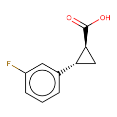 trans-2-(3-fluorophenyl)cyclopropane-1-carboxylic acid