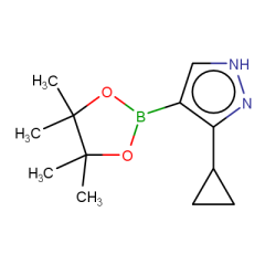 3-cyclopropyl-4-(tetramethyl-1,3,2-dioxaborolan-2-yl)-1H-pyrazole