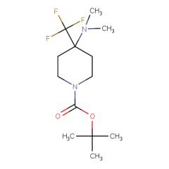 tert-butyl 4-(dimethylamino)-4-(trifluoromethyl)piperidine-1-carboxylate