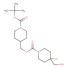 {1-[(tert-butoxy)carbonyl]piperidin-4-yl}methyl 4-fluoro-4-(hydroxymethyl)piperidine-1-carboxylate