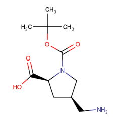 (2S,4R)-4-(aminomethyl)-1-[(tert-butoxy)carbonyl]pyrrolidine-2-carboxylic acid