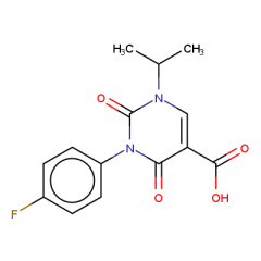 3-(4-fluorophenyl)-2,4-dioxo-1-(propan-2-yl)-1,2,3,4-tetrahydropyrimidine-5-carboxylic acid