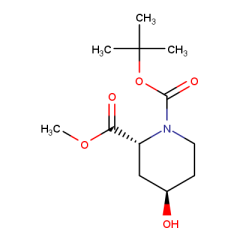 1-tert-butyl 2-methyl (2R,4R)-4-hydroxypiperidine-1,2-dicarboxylate