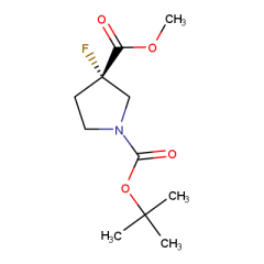 1-tert-butyl 3-methyl (3S)-3-fluoropyrrolidine-1,3-dicarboxylate