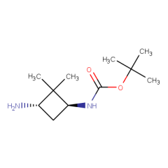 trans-3-(boc-amino)-2,2-dimethylcyclobutylamine