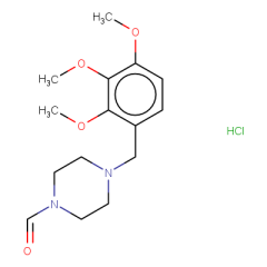 4-[(2,3,4-trimethoxyphenyl)methyl]piperazine-1-carbaldehyde hydrochloride