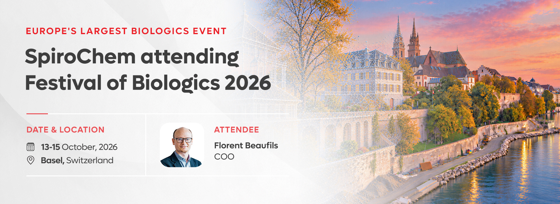 SpiroChem to Participate in Festival of Biologics Basel 2026